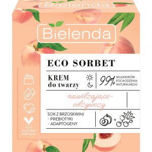 Krem do twarzy nawilżająco-odżywczy, brzoskwinia 50 ml Bielenda ECO SORBET
