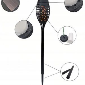 Lampa LED solarna pochodnia