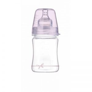 LOVI butelka szklana 150 ml Diamond Glass Baby Shower Girl