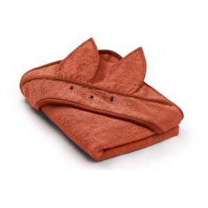 Bambusowy ręcznik ceglany czerwono pomarańczowy brick Memi