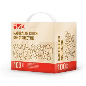 Naturalne klocki konstrukcyjne 100 sztuk Brik