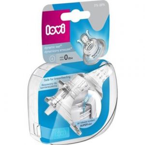 LOVI Smoczek dynamiczny do karmienia Mini 0m+ 2szt