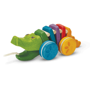 Tęczowy krokodyl do ciągnięcia Plan Toys