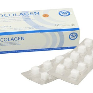 Octocolagen 10x10x10mm 40szt. gąbka hemostatyczna, opatrunek żelatynowy 
(4 blistry po 10 gąbek)