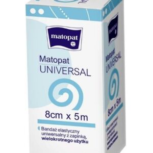 Opaska elastyczna uniwersalna 8cm x5m Matopat niejałowa 
(kartonik)