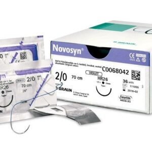Novosyn 5/0 45cm igła 16mm 3/8 koła odwrotnie tnąca (DS16) 36szt/opak.
C0068212 szew wchłanialny poliglaktynowy fioletowy