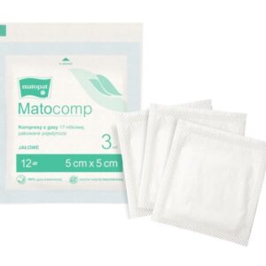 Kompresy jałowe 5x5cm 20x3szt TZMO 17n 12w (saszetka PP/ Peel-Pack)