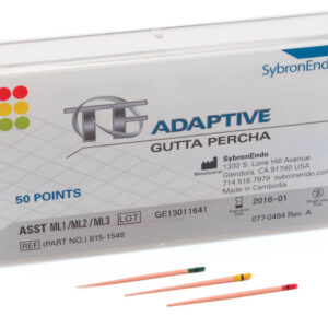 TF Adaptive Gutta-Percha ML ASS
Asortyment 2 paski zielone/żółte/czerwone