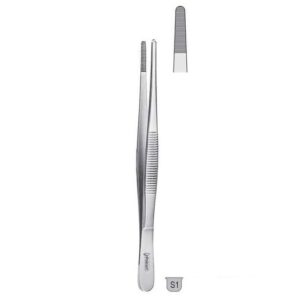 Pęseta anatomiczna ząbkowana prosta Standard 150mm BD.500.150