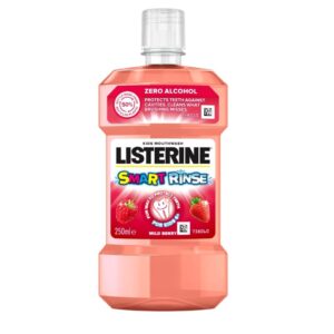Płukanka LISTERINE 250ml Smart Rinse Owocowa 
Dla dzieci od 6 roku życia, bez cukru i alkoholu