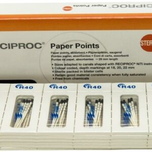 VDW Reciproc sączki R40 czarne 144szt./opak. 
sterylne