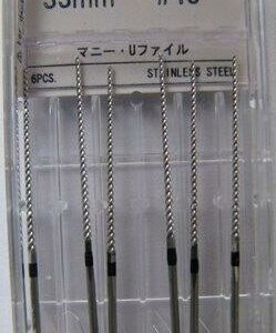 Pilniki U-file Mani 040 czarne 33mm 6szt/opak. 
(Endosonore) Ultrasonic