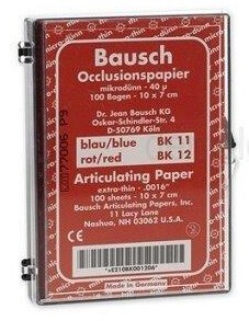 Kalka Bausch BK 12 czerwona 40µ arkusze 10x7cm 100szt
dwustronna