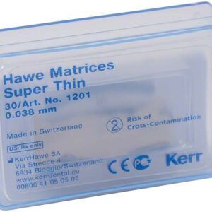 Hawe 1201/30 paski metal. profilowane b/brzuszków małe 0,038mm 30szt/opak.