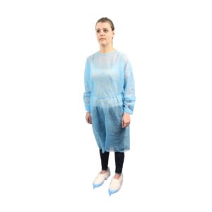 Fartuch niejałowy 17g. KOLMI HOPEN ECO niebieski ochronny 1szt.
one size 105x135 (wiązany z tyłu)