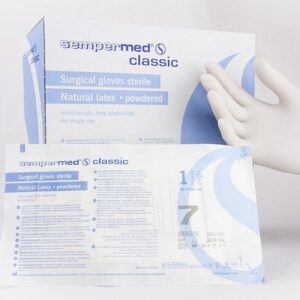 Rękawiczki 6,5 sterylne pudrowane Classic Semper
 1para