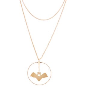 Naszyjnik z nietoperzem w kole Colibra Dream