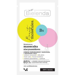 Maseczka do twarzy molekularna niacynamidowa Bielenda BEAUTY MOLECULES