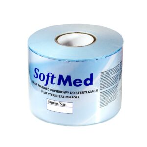 Rękaw do sterylizacji SoftMed 200mmx200m papierowo-foliowy niebieski