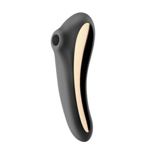 Dual Kiss Air Pulse Vibrator wibrator Black Satisfyer