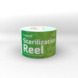 Rękaw do sterylizacji Begreat 150mmx200m 
papierowo-foliowy zielony