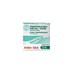 Taśma perforowana metalowa ostra Anger 0,050mm x 5mm  Removelle - rolka 2m
z perforacją ciągłą