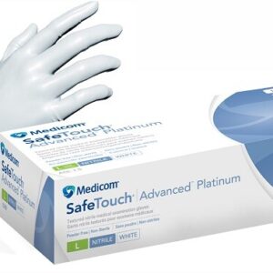 Rękawiczki S nitryl Medicom białe b/pdr standard 100szt/opak.
SafeTouch Advanced Platinum White