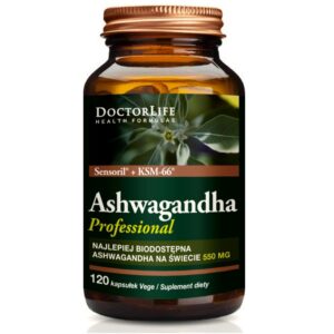 Suplement ekstrakt z korzenia ashwagandha KSM-66+  Doctor Life