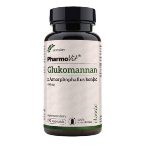 Suplement Glukomannan z Amorphophallus konjac 450 mg 90 kaps PharmoVit Classic