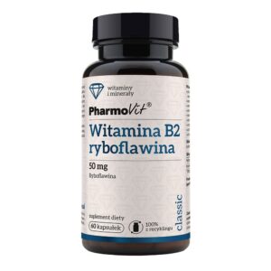 Suplement Witamina B2 ryboflawina 50 mg 60 kaps PharmoVit Classic