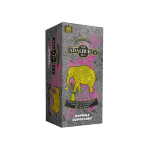 Herbata czarna Moringa, Papaya & Soursop Wspiera Odporność W saszetkach 25x2g Adalbert's Tea