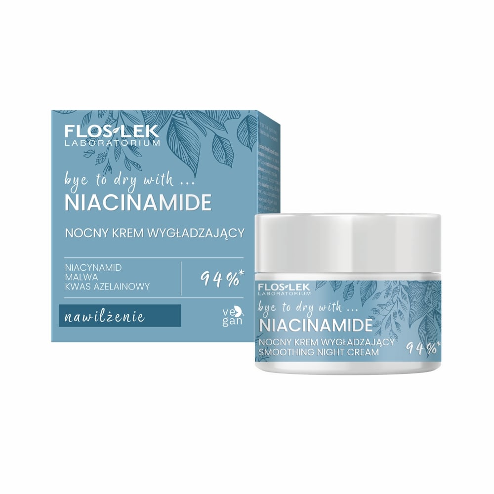 Nocny krem wygładzający 50ml Floslek Laboratorium Niacinamide