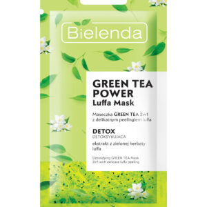 Maseczka z peelingiem detoksykująca Bielenda Green tea luffa mask