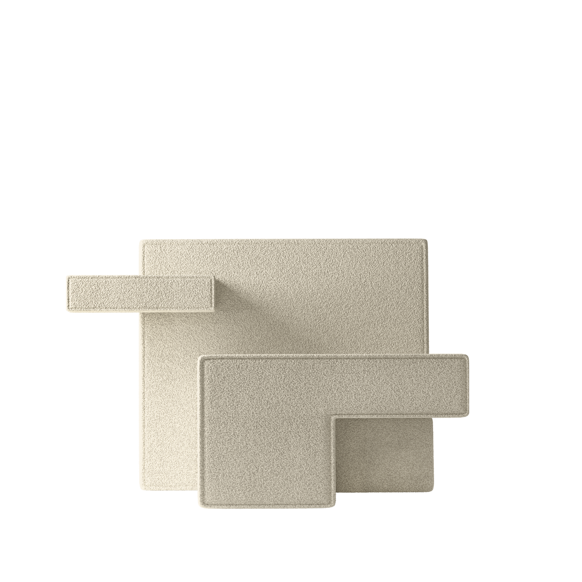 Fotel PRIMITIVE, boucle, złamana biel