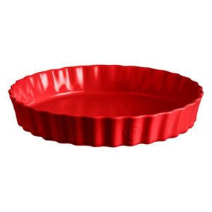 Głębokie naczynie do tarty - 32 CM - czerwony