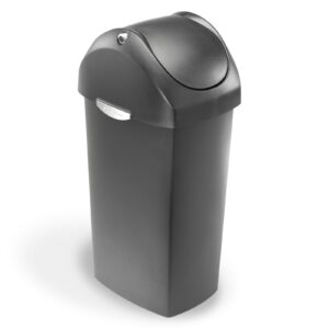 Kosz na śmieci uchylny, 60 l; szary