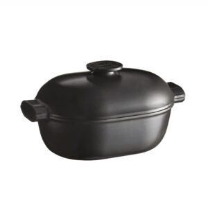 Owalny garnek ceramiczny "Delight" na indukcję 4L - czarny DP