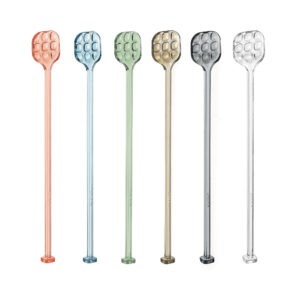 KOMPLET 6 ŁYŻEK DO KOKTAJLI