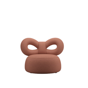 Fotel RIBBON materiał Pugi brudny różowy