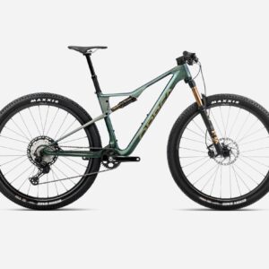 Rower MTB XC Orbea Oiz M10 2025 - Surowy Carbon-Zielony - L