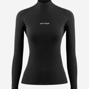 Damska koszulka surfingowa z długim rękawem Orca Tango Rash Vest Czarna - XL