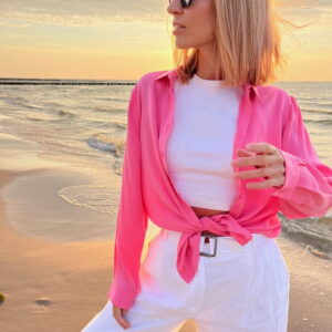 Koszula różowa BOSKI RÓŻ CUPRO