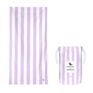 Ręcznik plażowy, szybkoschnący - Lombok Lilac L 160x90cm