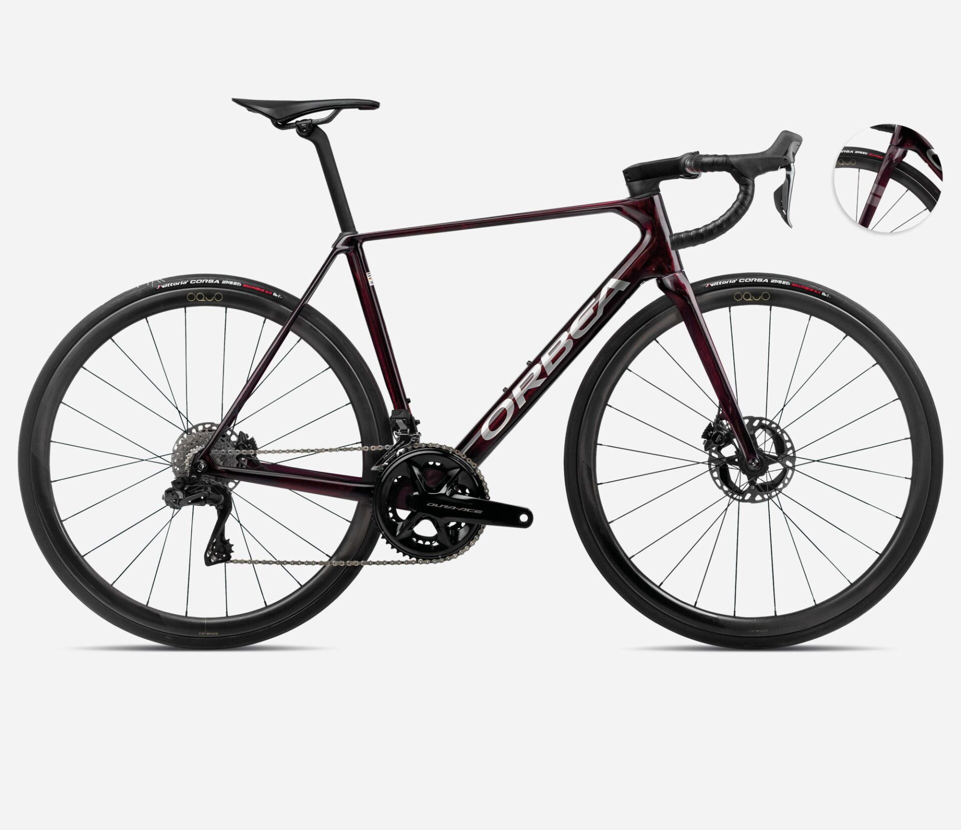 Rower Szosowy Orbea Orca M10iLTD PWR 2024 - Carbon- czerwony - 55