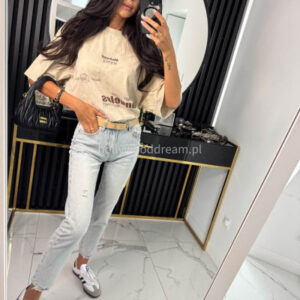 Spodnie loose fit MAX jasny jeans 26